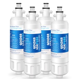 GOLDEN ICEPURE RWF1200A Replacement for LG LT700P 469690, ADQ36006101, ADQ36006102 Water Filter Refrigerator LFX31945ST, LFX31925ST, LFX30766S, LFXC24726, LFXS24623, LSFXC2476S 4Pack