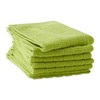 DII Basic Terry Collection Solid Windowpane Dishcloth Set, 12x12, Avocado,