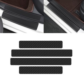 Black Honda N-BOX & Custom JF3 JF4 JF5/JF6 2017~ Car Door Sill Protector Door Sill Guard Car Door Mall Side Mall