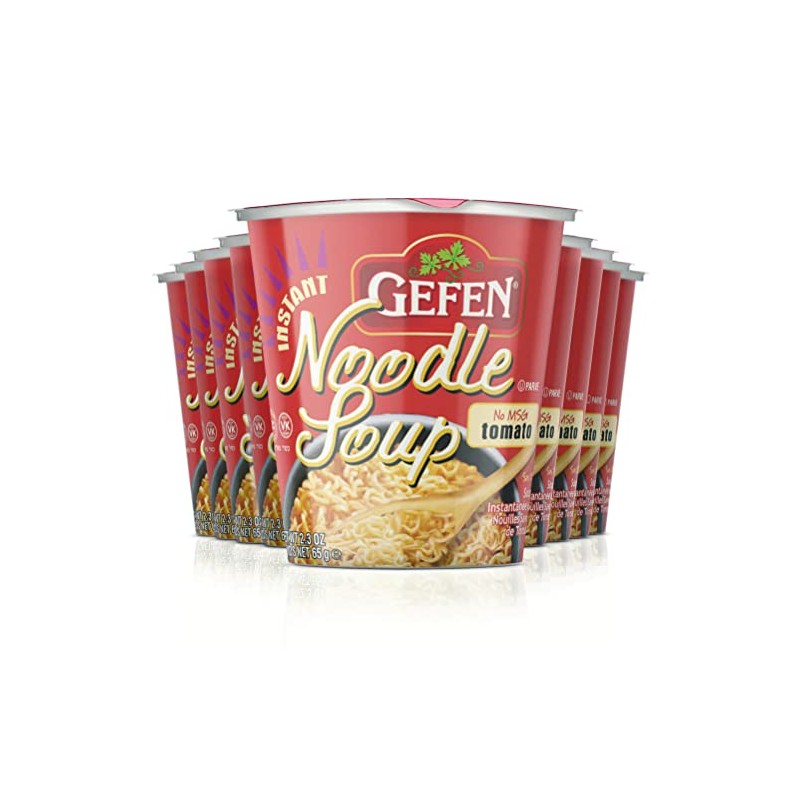Gefen Instant Noodle Soup Cup (Vegetable Flavor), 2.3 Oz (Pack