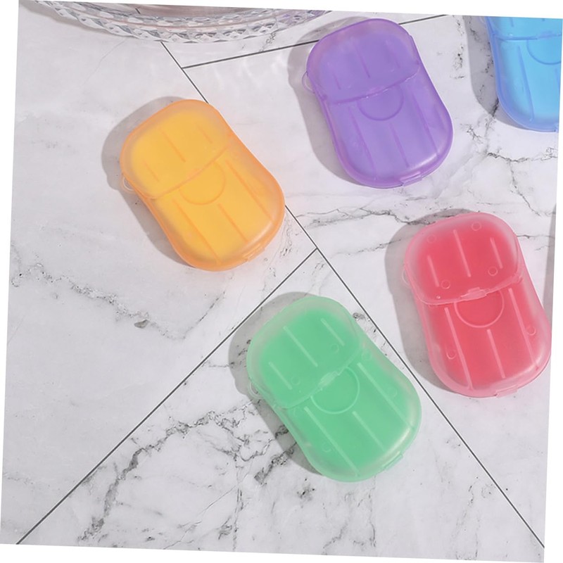 WHAMVOX 4 Pack Pp Travel Soap Sheets Hand Wash Soap