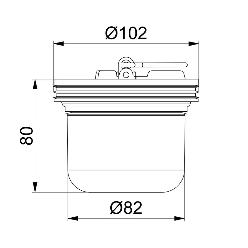 Odour Trap for Floor Drain Shower Drain with Backflow Function