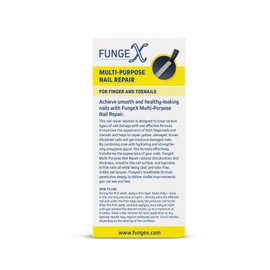 FungeX Multi Purpose Nail Repair Brush - Finger & Toenails - Reduces Discoloration & Normalizes Nail Thickness
