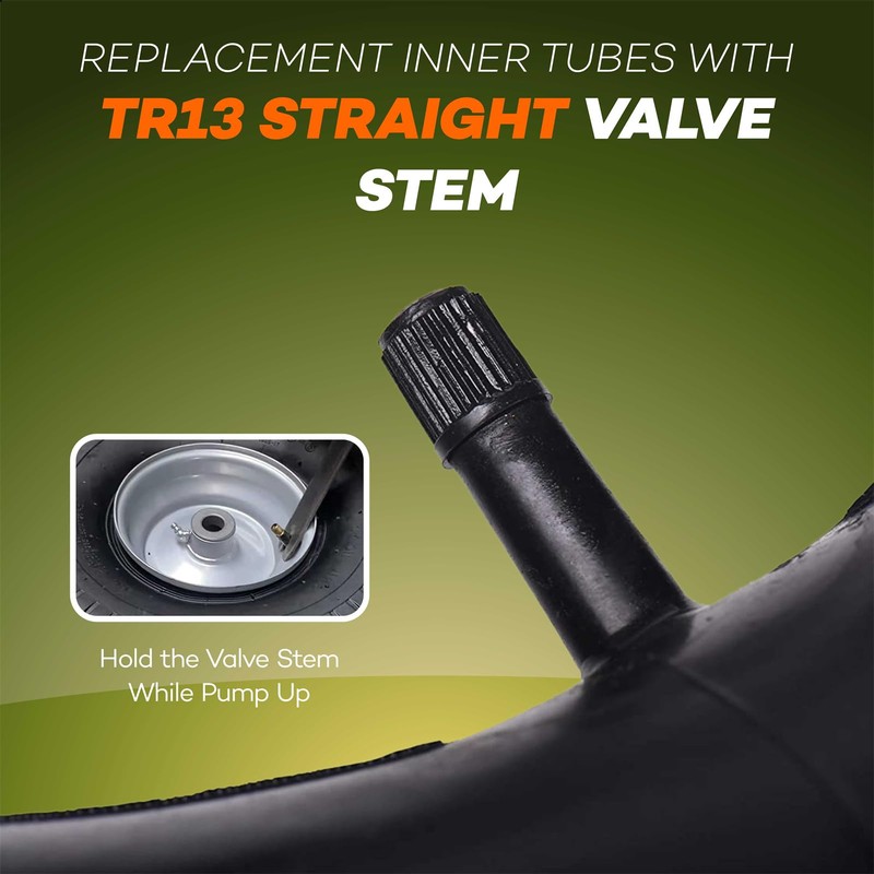 AR-PRO 4.80/4.00-8" Heavy Duty Replacement Inner Tube with TR-13 Straight