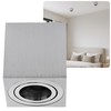 Sweet Led Surface-Mounted Spotlight GU10 Square - Brushed Aluminium -