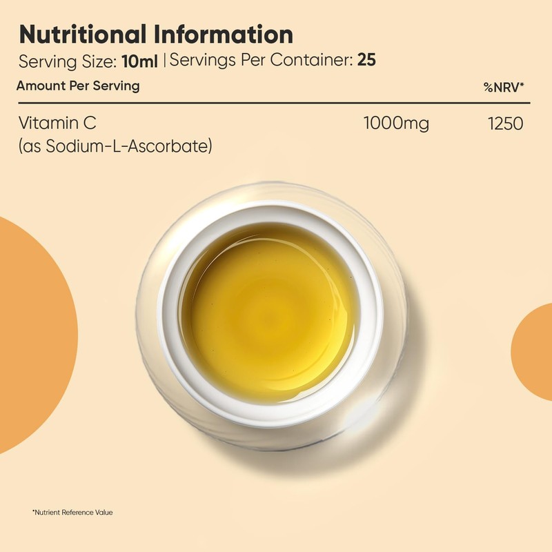 Liposomal Vitamin C Liquid - 250ml - Natural Orange Flavour