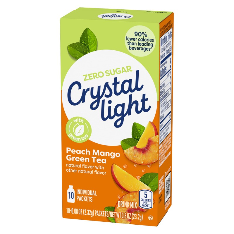 Crystal Light On-the-Go Drink Mix | Peach Mango Green Tea