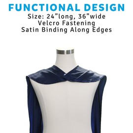 Everfan Navy Blue Polyester Satin Superhero Cape - Kids