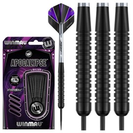 WINMAU Apocalypse Black Brass Dartboard Darts - 19 Gram