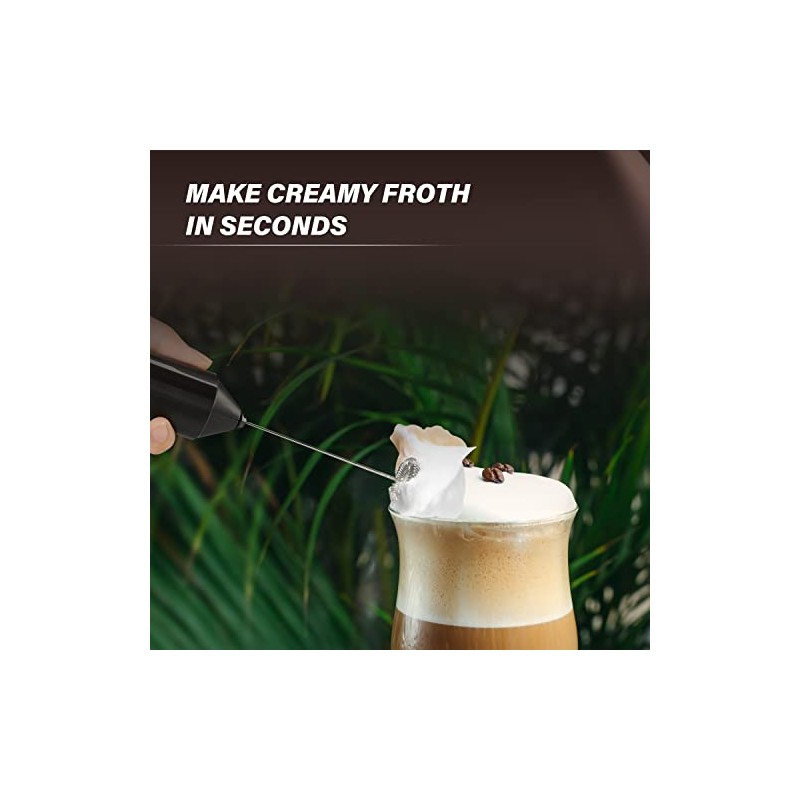 Simple Deluxe Electric Milk Frother Handheld Battery Operated Automatic Milk