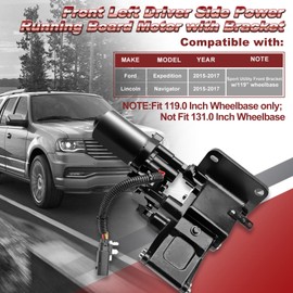 Left Side Power Running Board Motor Compatible with Lincoln NavigatorTB5 2015-2017; Ford Expedition 2015-2017 Replacement# FL7Z16A507A