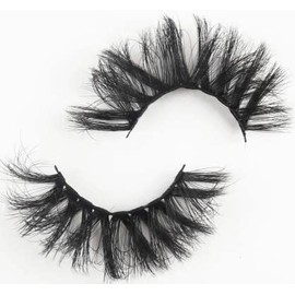 False Eyelashes 1 Pair - Professional Reusable 8D Mink Lashes - Natural Waterproof Thick Fluffy Fake Eyelashes Faux Mink Eyelashes (L08)