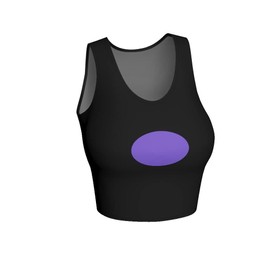 AnimeDiycos Danny Phantom Cosplay Sam Manson - Disfraz de Sam Manson para mujer, camiseta sin mangas, básica, talla XS, color negro