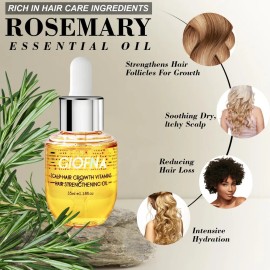 Aceite Capilar Giofna Rosemary Serum Para Cabello Encrespado