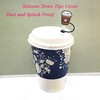 6Pcs Silicone Straw Tips Cover, Lid, Reusable Toppers, Dust-Proof Plugs