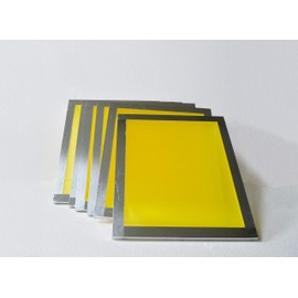 INTSUPERMAI 6PCS 12x16 inch Aluminum Silk Screen Frame Pre-Stretched Silk Screen Printing Frame with 305 Mesh （120T) Yellow