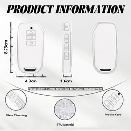 TOOMUME Key Case TPU Car Key Case Fits Kia Sportage R QL NQ5 GT-Line Grand Sorento 4 MQ4 Ceed CD Sportswagon Optima NIRO EV6, Key Cover Protection Key Shell - Smart Key