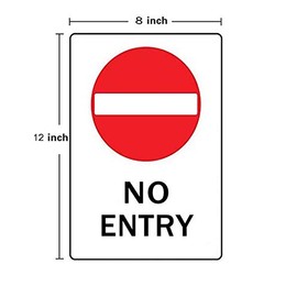 Andreaoy New Street Sign Metal Tin Sign/Photo Enforced, Heavy-Duty Street Sign|Outdoor Safety Decorative Signal Sign 8x12 Inch