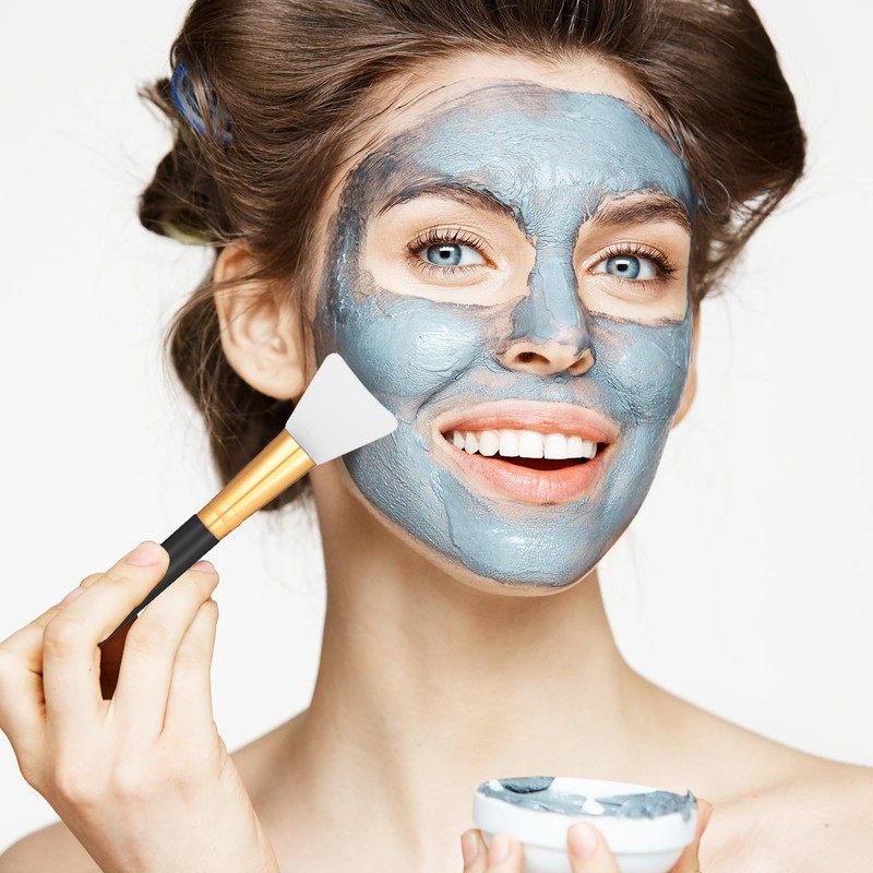 2 Pcs Silicone Face Mask Brushes Silicone Applicator Kit Mask