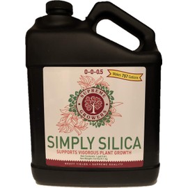 Simply Silica 1 Gallon Concentrate Makes 757 Gal by Supreme Growers Potassium Silicate Liquid Fertilizer Promotes Growth of Strong Plant Tissues Improves Natural Resistance to Environmental Stresses
