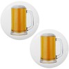 Set of 2 Beer Ceramic Cabinet Drawer Knobs