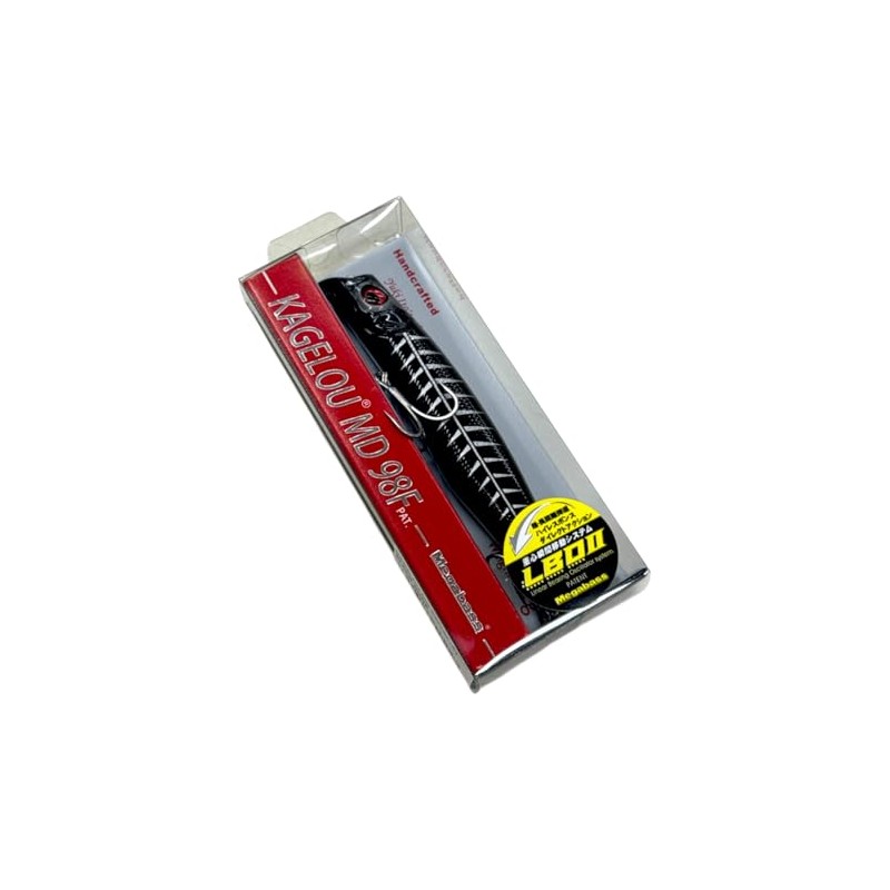 Megabass KAGELOU MD 98F Lure, Limited Color (Black Bone)