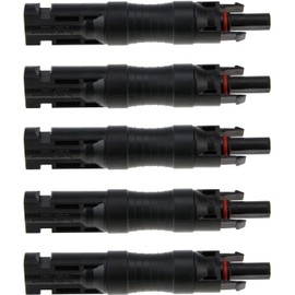 RKURCK 5pcs Solar Panel PV Connector with Built in 30A Diode Waterproof Solar Panel Cable Connector 30SQ045