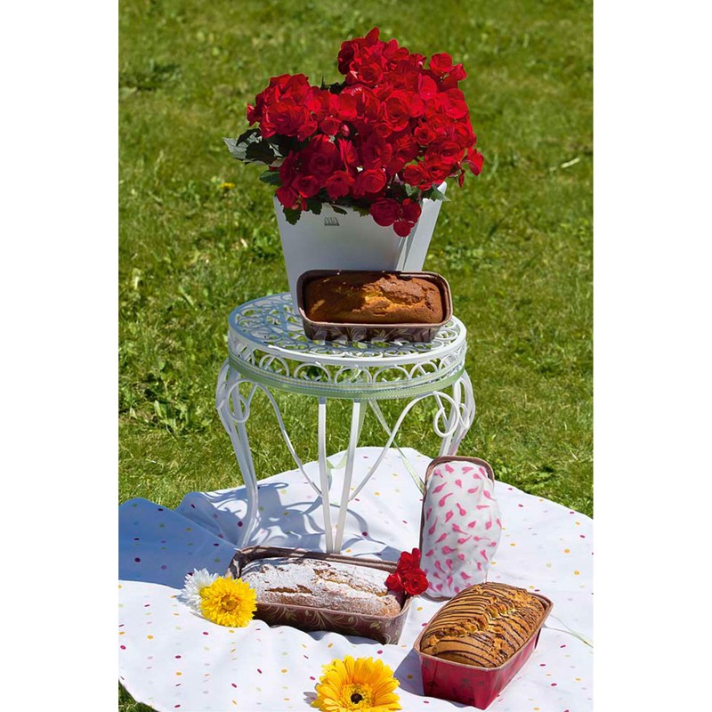 Staedter Mini Loaf Pan, Red, 17.5 x 7 x 5