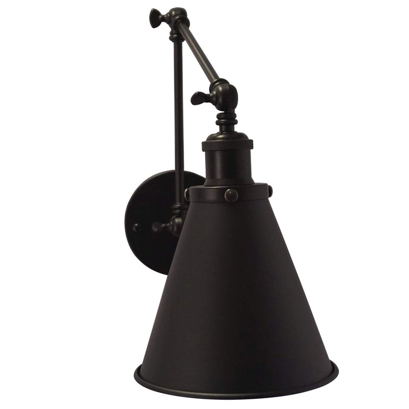 DZSUMY Industrial Black Wall Sconce Angle Adjustable Decorative Modern Farmhouse