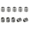 PATIKIL 10pcs M8*1.25 Male M6*1 Female Thread Adapter Sleeve Reducer