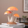 SEINHIJO Mushroom Statue Decor Modern Sculpture Gifts Fairy Ornament Garden