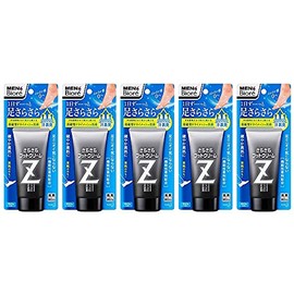 Kao Men's Biore Z Smooth Foot Cream, 1.8 oz (50 g), Set of 5