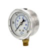 PIC Gauges PRO-201L-254J 0-500 PSI Pressure Gauge, 2 1/2" Dial,