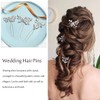 Unicra - Alfileres para el pelo de novia de cristal