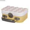 Rayher 67204000 Papier Mache Suitcase with Metal Handle, Sturdy Cardboard