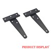 Ctyjia 2 Pcs T-Hinges, Tee Strap Black Door Hinges, with