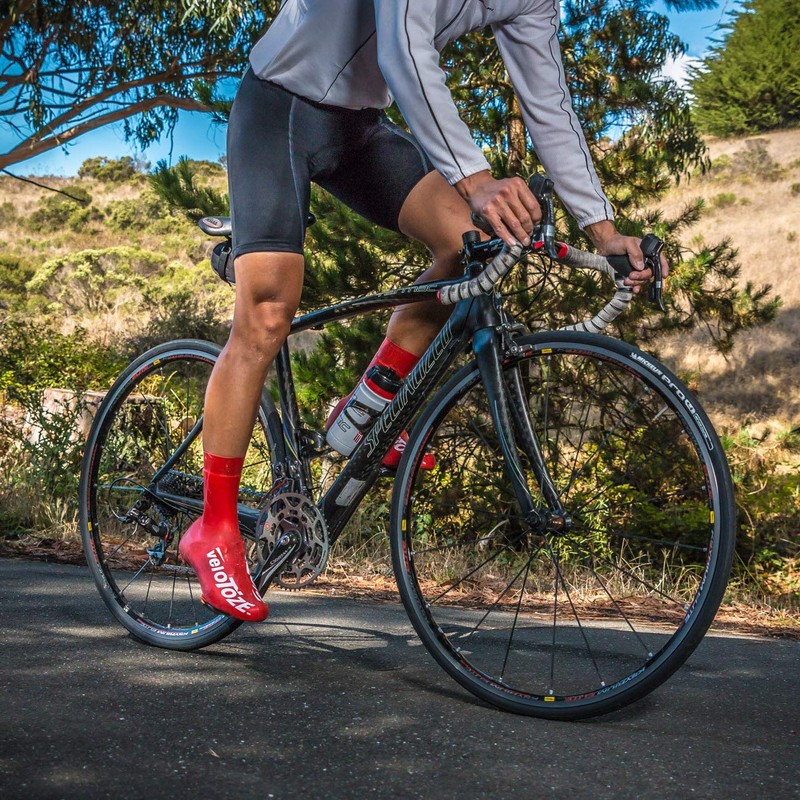 VELOTOZE（ヴェロトーゼ） トール シューズカバー レッド L（43-46） UV0B12TRED03
