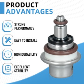 HFP-PR8 Upgraded Fuel Pressure Regulator Compatible with Yamaha WR250F, WR250FK, WR250R, WR250X, WR25R, WR450F, XT250, YZ250, YZ250F, YZ250FE, YZ250FX, YZ450, YZ450F, YZ450FB, YZ450FX, 2008-2022