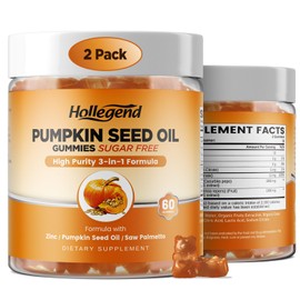 Pumpkin Seed Oil Gummies with Saw Palmetto, for Hair Growth & Men Health