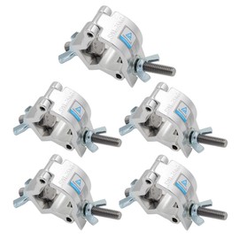 xsayjia Truss Clamp Mounting Hooks 32-35 mm Aluminium Alloy Pliers Heavy Duty 75 kg for Spotlights Moving Head Lighting Supports (5 Pack) White
