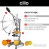 Cilio Commercial Grade Citrus Press Juicer, Copper