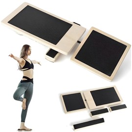 Suuwwn Single Leg Balance Board, Ankle Foot Trainer, Wooden Balance Board, Ankle Stretching for Ankle Stretching, Posture Correction, Prevention of Joint Pain