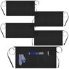COWANIEE 5 Pack Waitress Apron, Black Aprons Catering, Half Apron