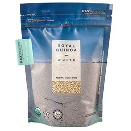 Black Mountain Premium Superfoods  Organic Royal White Quinoa  12 oz  Gluten Free  Vegan  Complete Plant Protein  Easy to Use  Source of Fiber and... 