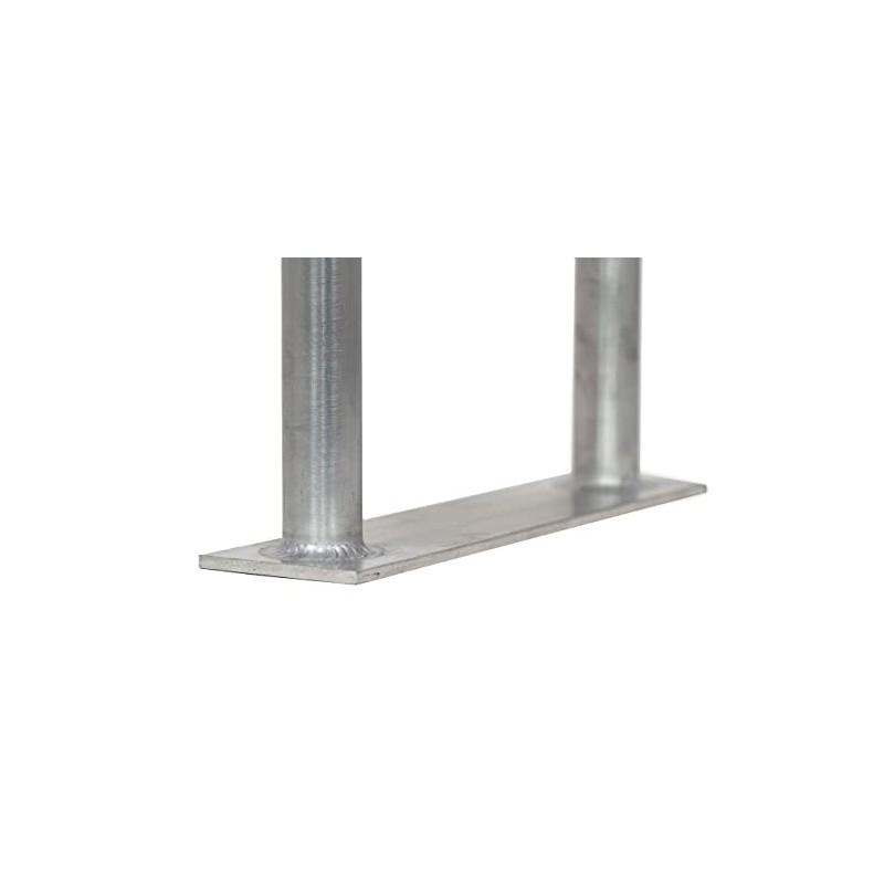 30" (H) x 13" (W) Aluminum Handrail w/Flate Base Plate