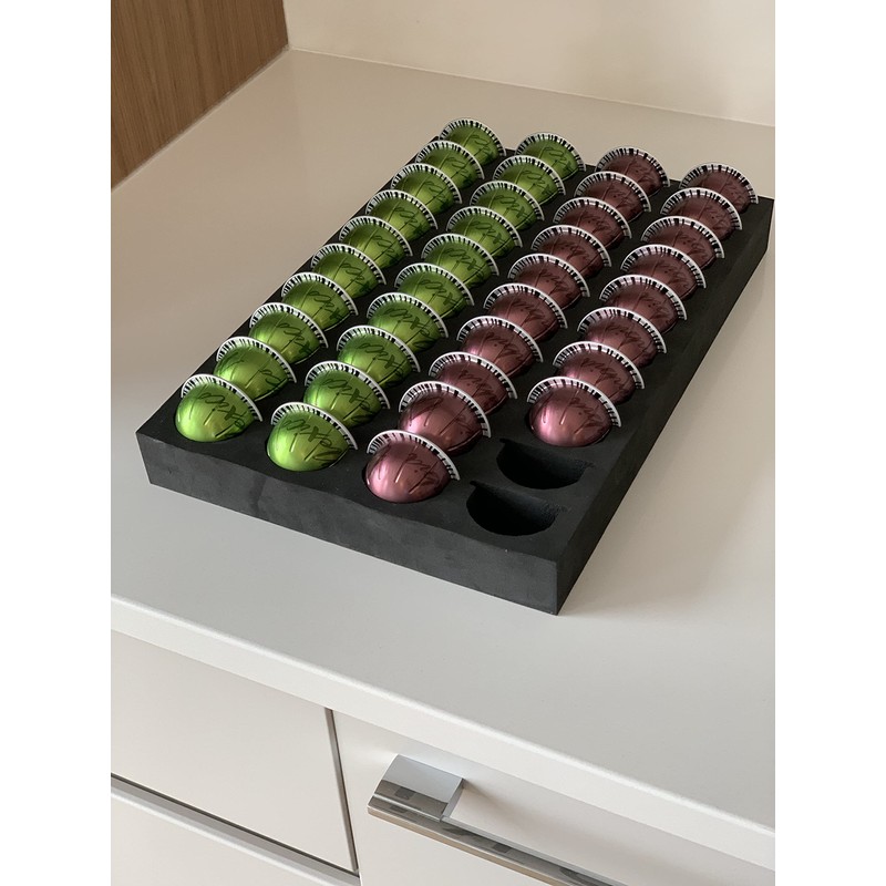 Coffee Pod Storage Tray, Organizer Compatible with Nespresso Vertuoline For