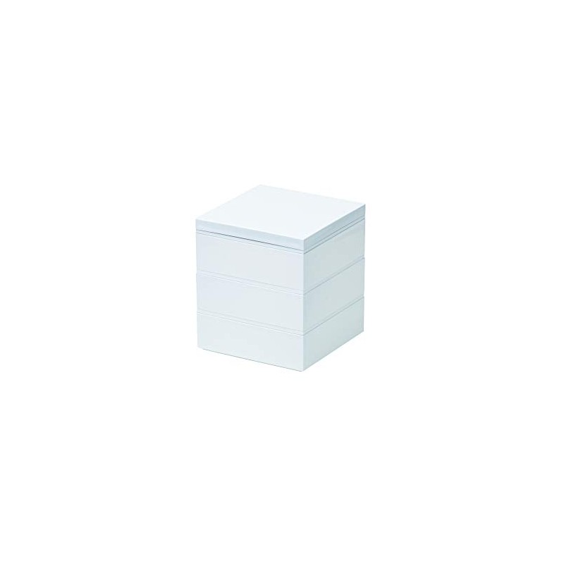Pearl Metal D-6595 Everyday Heavy Box, 3 Tiers, White with