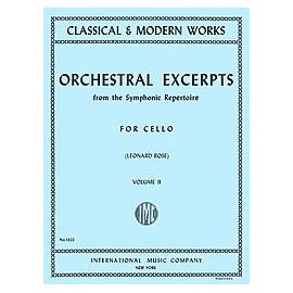 Orchestral Excerpts from the Symphonic Repertoire for Cello, Volume II (Classical & Modern Works, No. 1322)