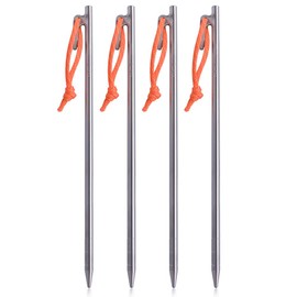TITO High Strength Titanium alloy tent stakes Tent pegs nail pegs for canopy camping tent DIA 8mm and Length 240mm only 56G (350)