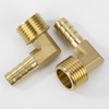 Brass Fitting Connector, Pack of 2 90 Degree 10 mm